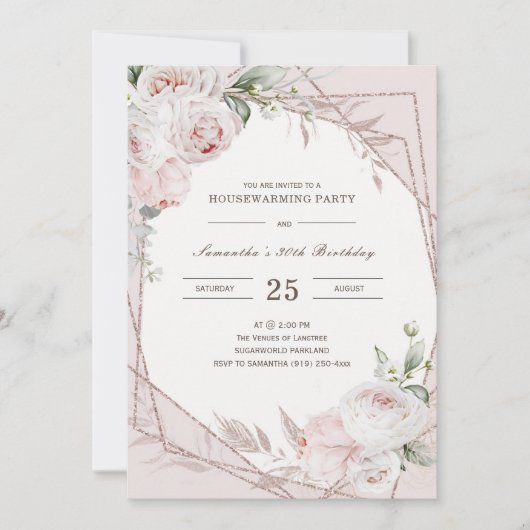 Persoonlijke Uitnodiging voor Huisfeest en Verjaar (Voorkant)