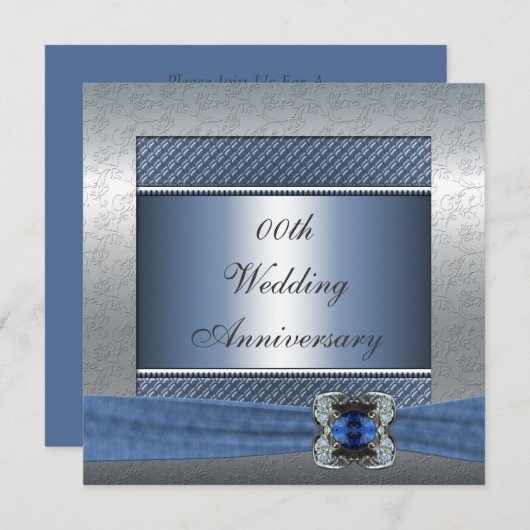 Persoonlijke uitnodiging voor jubileumfeest (Voorkant / Achterkant)