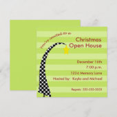 Persoonlijke uitnodiging voor kerstopening (Voorkant / Achterkant)