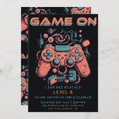 Persoonlijke uitnodiging voor kinderverjaardagsfee (Voorkant / Achterkant)