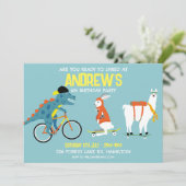 Persoonlijke uitnodiging voor kinderverjaardagsfee (Staand voorkant)