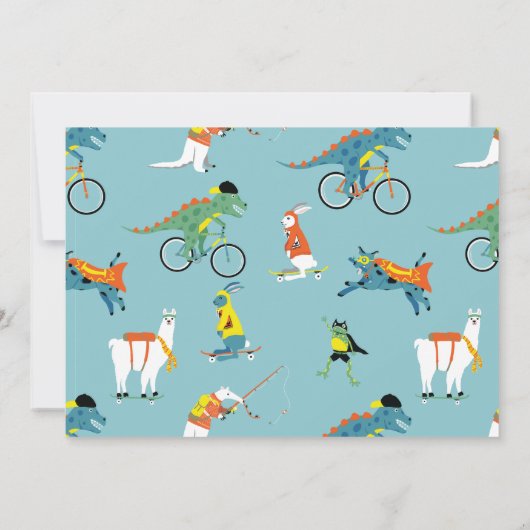 Persoonlijke uitnodiging voor kinderverjaardagsfee (Achterkant)