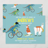 Persoonlijke uitnodiging voor kinderverjaardagsfee (Voorkant / Achterkant)