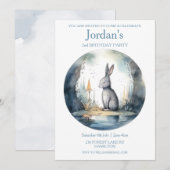 Persoonlijke uitnodiging voor kinderverjaardagsfee (Voorkant / Achterkant)