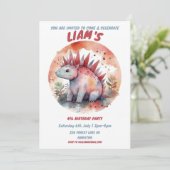 Persoonlijke uitnodiging voor kinderverjaardagsfee (Staand voorkant)