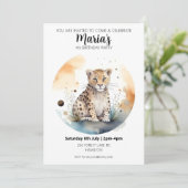 Persoonlijke uitnodiging voor kinderverjaardagsfee (Staand voorkant)