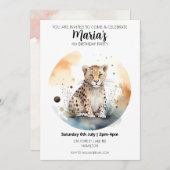 Persoonlijke uitnodiging voor kinderverjaardagsfee (Voorkant / Achterkant)