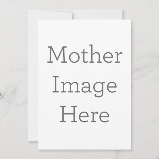 Enkele uitnodiging, Maat: 12,7  x 17,8 cm, Papier: Signature Mat, Enveloppen: Wit (Voorkant)