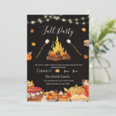 Persoonlijke uitnodiging voor Thanksgiving diner (Staand voorkant)