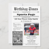 Persoonlijke uitnodiging voor voetbal verjaardagsf (Voorkant)