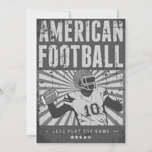 Persoonlijke uitnodiging voor voetbal verjaardagsf (Achterkant)