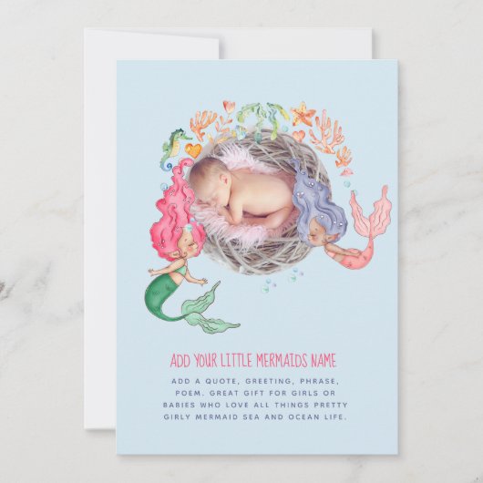 Persoonlijke uitnodiging voor zeemeerminnen met FO (Voorkant)