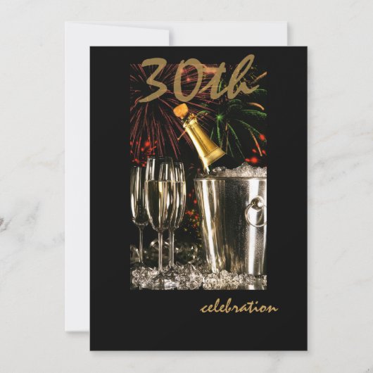 Persoonlijke uitnodigingen van de 30e verjaardag v (Voorkant)