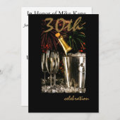 Persoonlijke uitnodigingen van de 30e verjaardag v (Voorkant / Achterkant)