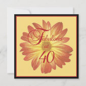 Persoonlijke uitnodigingen van de 40e verjaardag v (Voorkant)