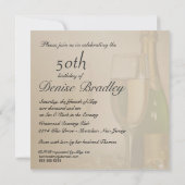 Persoonlijke uitnodigingen van de 50e verjaardag v (Achterkant)