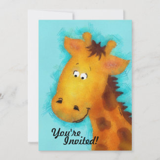Persoonlijke uitnodigingen van de partij Giraffe