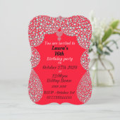 persoonlijke uitnodigingen voor 16e verjaardag (Staand voorkant)