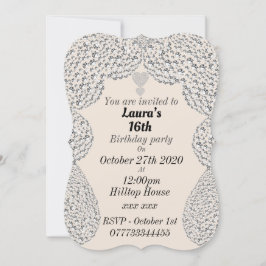 persoonlijke uitnodigingen voor 16e verjaardagsfee