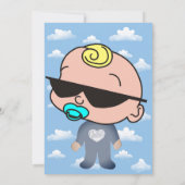 Persoonlijke uitnodigingen voor baby shower-feestj (Achterkant)