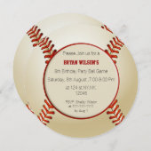 Persoonlijke uitnodigingen voor het Baseball-thema (Voorkant / Achterkant)