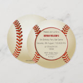 Persoonlijke uitnodigingen voor het Baseball-thema (Voorkant / Achterkant)