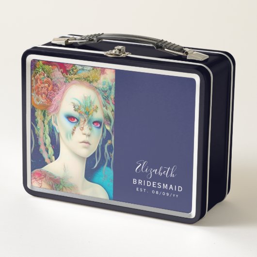 Persoonlijke uitnodigingsdoos voor bruidsmeisjes O (Voorkant)