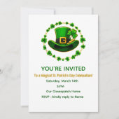 Persoonlijke uitnodigingskaart voor St. Patrick's (Voorkant)
