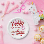 Persoonlijke uitnodigingsset voor de bruiloft met  papieren bordje (Feest)