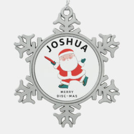 Persoonlijke Ultimate Frisbee Holiday Gift Tin Sneeuwvlok Ornament