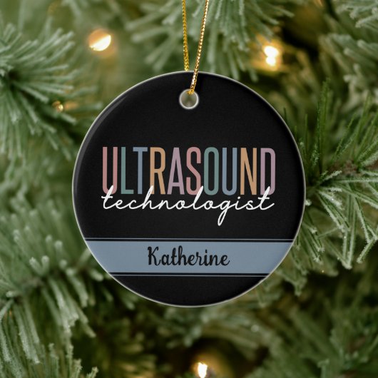 Persoonlijke Ultrasound-cadeautjes van de technolo Keramisch Ornament (Boom)