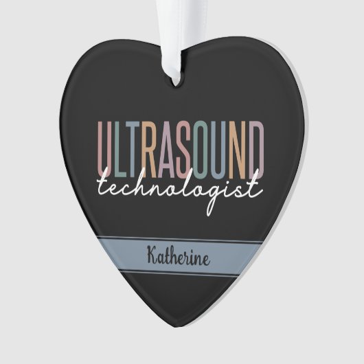 Persoonlijke Ultrasound-cadeautjes van de technolo Ornament (voorkant)
