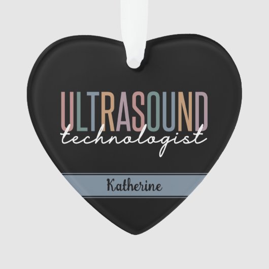 Persoonlijke Ultrasound-cadeautjes van de technolo Ornament (voorkant)