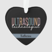 Persoonlijke Ultrasound-cadeautjes van de technolo Ornament (achterkant)