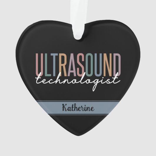 Persoonlijke Ultrasound-cadeautjes van de technolo Ornament (achterkant)