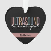 Persoonlijke Ultrasound-cadeautjes van de technolo Ornament (achterkant)