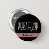 Persoonlijke Ultrasound-cadeautjes van de technolo Ronde Button 5,7 Cm (Voorkant /achterkant)