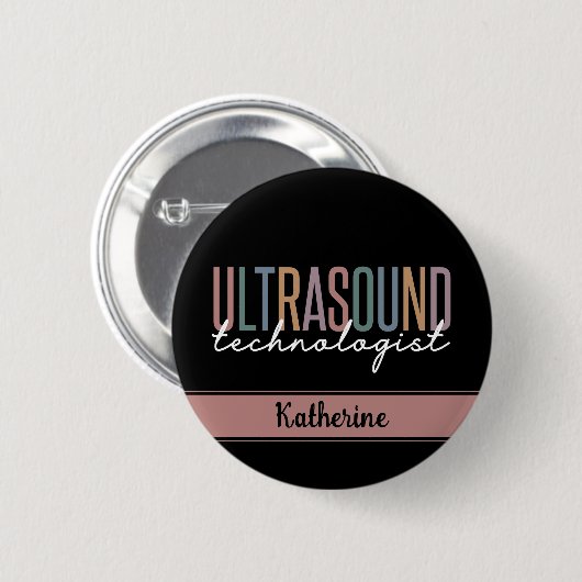 Persoonlijke Ultrasound-cadeautjes van de technolo Ronde Button 5,7 Cm (Voorkant /achterkant)