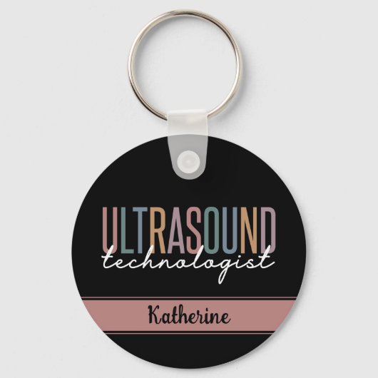 Persoonlijke Ultrasound-cadeautjes van de technolo Sleutelhanger (Voorkant)
