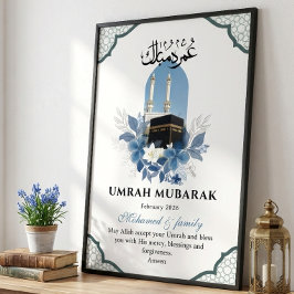 Persoonlijke Umrah Mubarak Islamitische Muur Kunst Poster