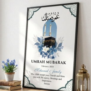 Persoonlijke Umrah Mubarak Islamitische Muur Kunst Poster