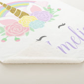 Persoonlijke Unicorn Baby Blanket Sherpa Deken (3/4)