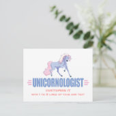 Persoonlijke Unicorn Briefkaart (Staand voorkant)
