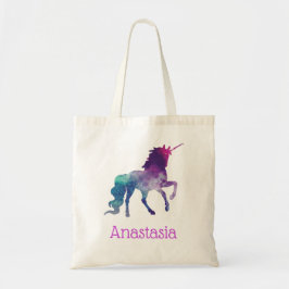 Persoonlijke Unicorn-Canvas tas