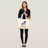 Persoonlijke Unicorn-Canvas tas (Voorkant (model))