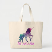 Persoonlijke Unicorn-Canvas tas (Voorkant)