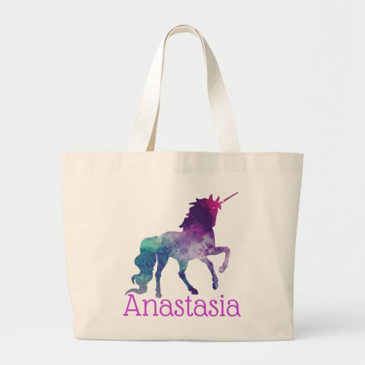 Persoonlijke Unicorn-Canvas tas (Voorkant)