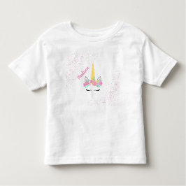 Persoonlijke Unicorn Confetti T-Shirt