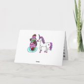 Persoonlijke Unicorn en prinses Birthday Kaart (Achterkant)