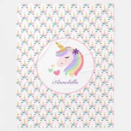 Persoonlijke Unicorn Fleece Deken